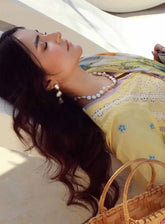 Gulmina Embroidered Lawn 3 Piece Unstitched Suit GM25US D-DAFFODILS